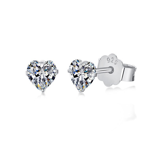 Mini Heart Stud Earrings.